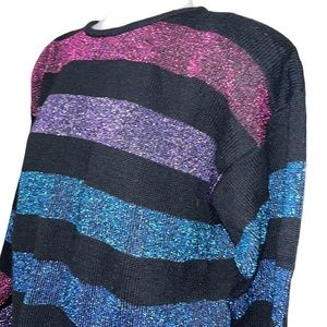 Vintage GLADYS BAGLEY 80s Sparkle Sweater~S